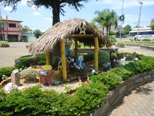 Presépio na Praça da Matriz